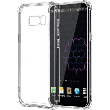Schokbestendig TPU Telefoonhoesje voor Samsung Galaxy S8 met Versterkde Rand (Shockproof) - Transparant