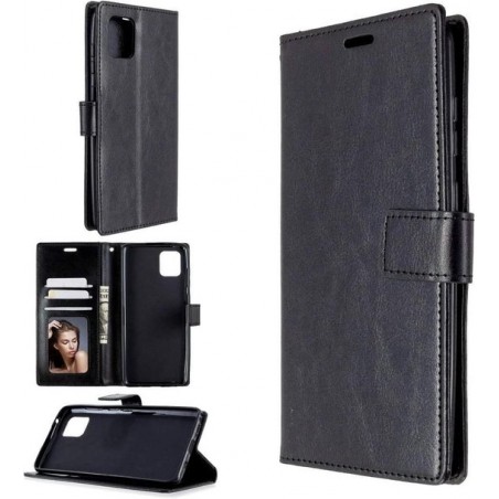 Samsung Galaxy A41 hoesje book case zwart