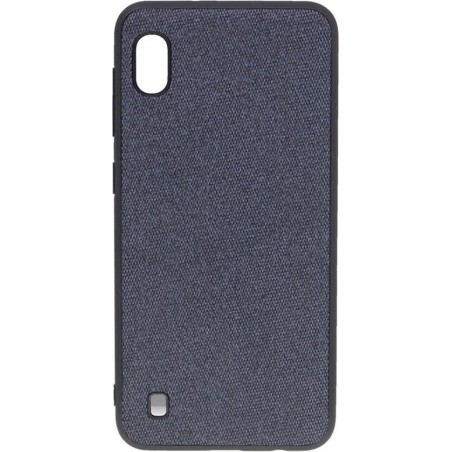 Shop4 - Samsung Galaxy A10 Hoesje - Harde Back Case Denim Donker Blauw