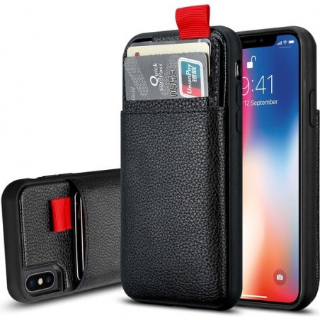 ShieldCase Leren case met pashouder iPhone Xs Max