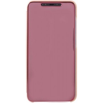 Shop4 - Samsung Galaxy A30s Hoesje - Clear View Case Rosé Goud