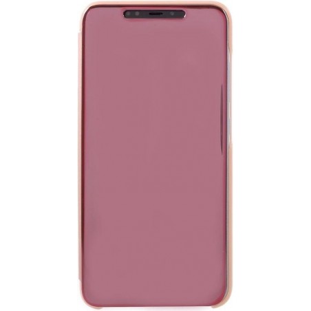 Shop4 - Samsung Galaxy A30s Hoesje - Clear View Case Rosé Goud