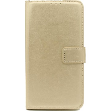 Samsung Galaxy A40 Hoesje - Portemonnee Book Case - Kaarthouder & Magneetlipje - Goud