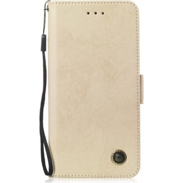 Shop4 - Samsung Galaxy S10 Hoesje - Wallet Case Retro Goud