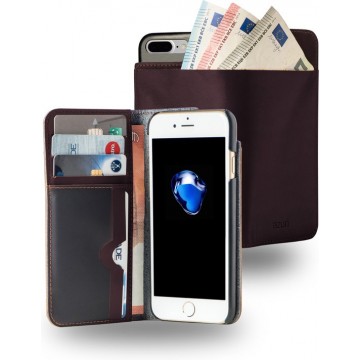 Azuri Apple iPhone 7/8 Plus hoesje - Bookcase - Bruin