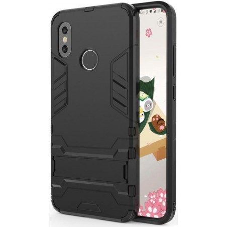 Xiaomi Mi 8 Hybride hoesje met Standaard Zwart