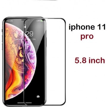 iPhone 11 pro glas bescherming 6D Screen protector iphone x beschermende glas  gehard glas volledige cover zwart