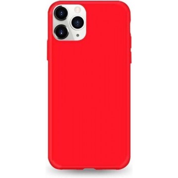Samsung Galaxy M31 siliconen hoesje - Rood - shock proof hoes case cover - Telefoonhoesje met leuke kleur - LunaLux