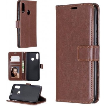 Motorola Moto E6 Play hoesje book case bruin