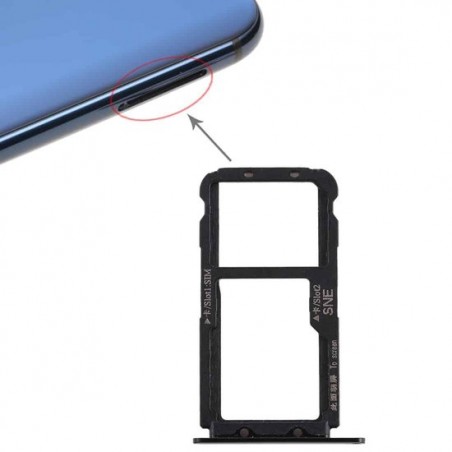 Let op type!! SIMKAARTHOUDER voor Huawei mate 20 Lite/Maimang 7 (blauw)