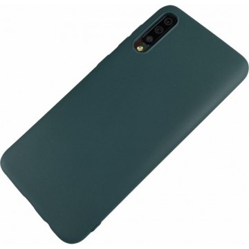 Samsung Galaxy A20e - Silicone hoesje Tim donker groen