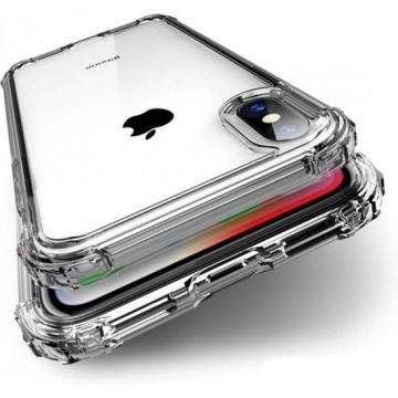 Hoesje voor Apple iPhone Xs Max Transparant Siliconen Shock Proof - TPU Case met verstevigde randen