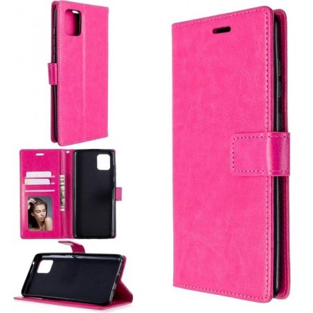 Samsung Galaxy S10 Lite 2020 hoesje book case roze