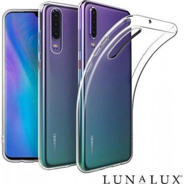 Huawei P30 Lite siliconen hoesje transparant shock proof hoes case cover - Telefoonhoesje transparant - LunaLux