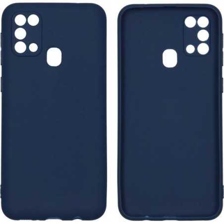 iMoshion Color Backcover Samsung Galaxy M31 hoesje - Donkerblauw