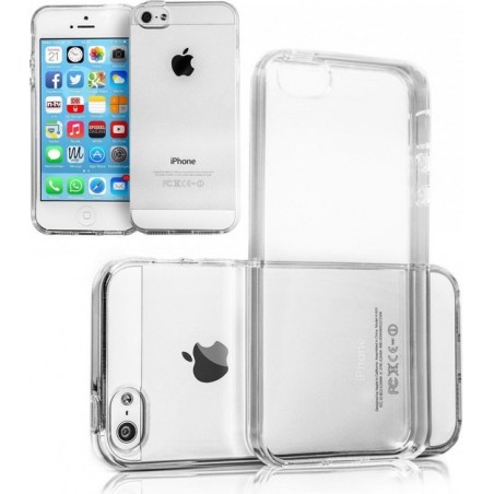 Apple iPhone 5 - Soft TPU Case Transparant (Silicone Hoesje) - iPhone 5 / 5S / 5SE