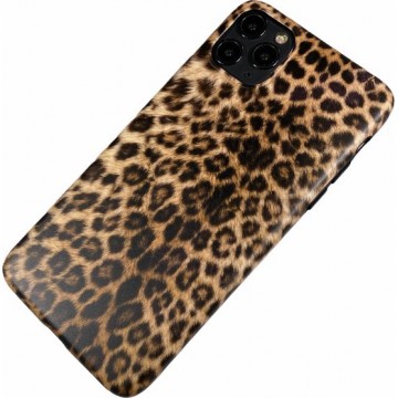 Apple iPhone 11 Pro Max - Silicone dun hoesje Nora luipaard