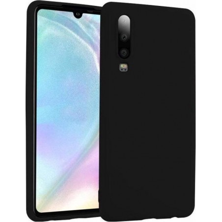 Silicone case Huawei P30 Lite - zwart