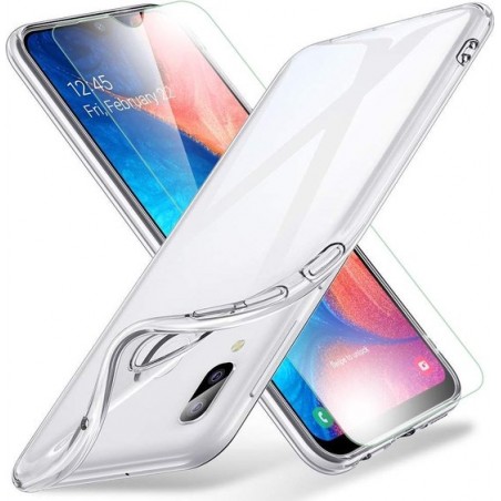 MMOBIEL Screenprotector en Siliconen TPU Beschermhoes voor Samsung Galaxy A20e A202 2019 - 6.4 inch