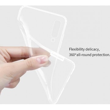 Samsung  Galaxy A10s transparant doorzichtige silicone hoesje met Tempered glass Screenprotector