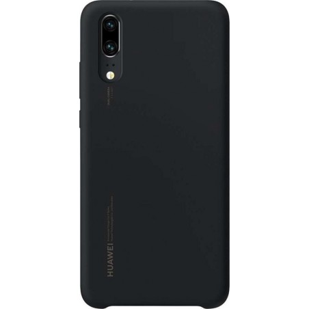 Huawei silicone cover - zwart - voor Huawei P20