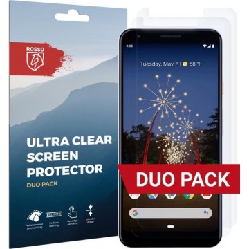 Rosso Google Pixel 3A Ultra Clear Screen Protector Duo Pack
