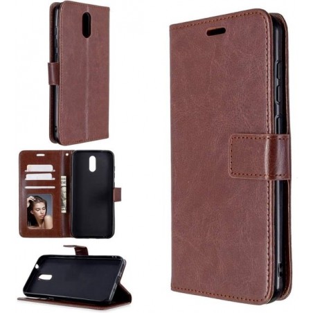 Nokia 1.3 hoesje book case bruin