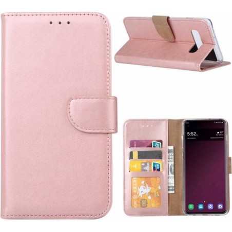 Samsung Galaxy S10 - Bookcase Rose Goud - portemonee hoesje