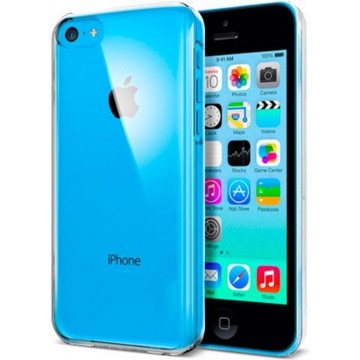 iphone 5c hoesje - Apple iPhone 5c hoesje case siliconen transparant - hoesje iPhone 5c apple - iPhone 5c hoesjes cover hoes