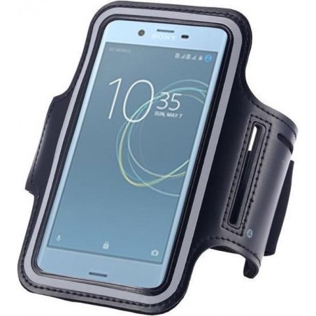 Pearlycase® Sportband hoes hardloop sport armband Sony Xperia XZ Premium - Zwart