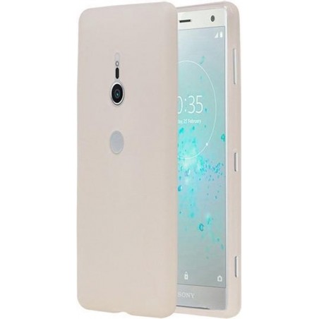 Wit TPU back case cover Hoesje voor Sony Xperia XZ2