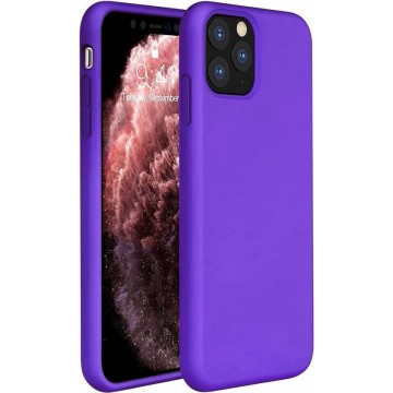 Silicone case iPhone 12 Pro - 6.1 inch - donkerpaars