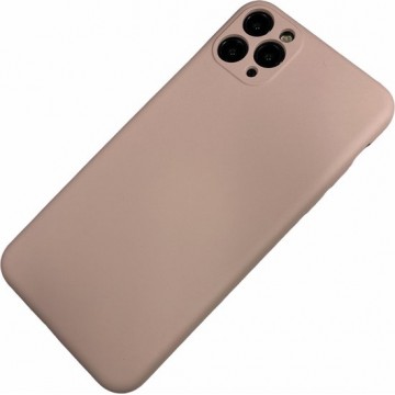 Apple iPhone X / Xs - Silicone effen hoesje Tobias roze