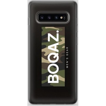 BOQAZ. Samsung Galaxy S10 hoesje - Labelized Collection - Camouflage print BOQAZ