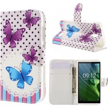 Qissy Butterflies portemonnee case hoesje voor Nokia 3