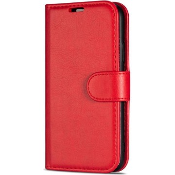 Samsung Galaxy A3 2016 Rood Portemonnee Wallet Case – TPU  hoesje met pasjes Flip Cover - Boek  beschermend Telefoonhoesje