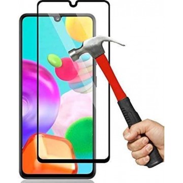 Samsung Galaxy A41 Screenprotector Glas - Full Curved Tempered Glass Screen Protector - 1x