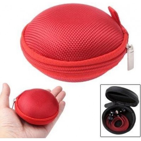 Let op type!! Rasterstijl uitvoering Bag Box voor hoofdtelefoon / Earphone(Red)