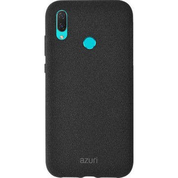 Azuri Huawei P Smart (2019) hoesje - Zand textuur backcover - Zwart