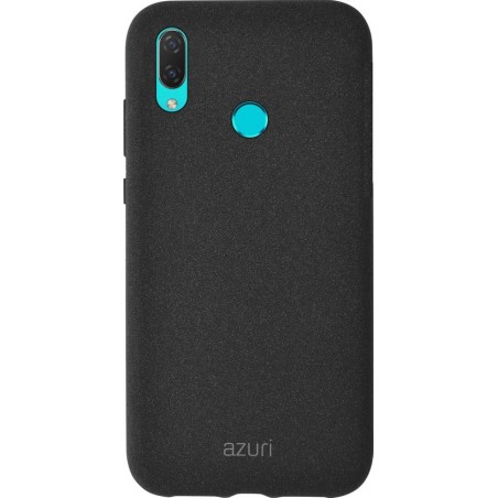 Azuri Huawei P Smart (2019) hoesje - Zand textuur backcover - Zwart