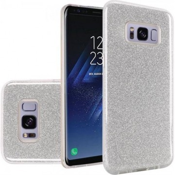 Samsung Galaxy S8 Hoesje - Glitter Backcover - Zilver