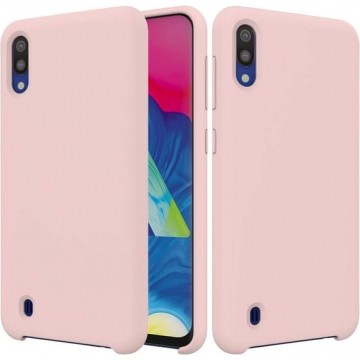Samsung Galaxy A01 TPU siliconen hoesje zachte flexibele rubberen - licht roze