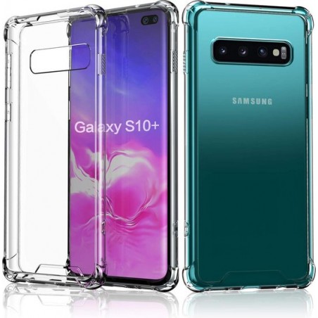 Samsung Galaxy S10 Plus - Anti Shock Hybrid Hoesje - Transparant