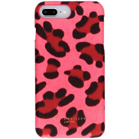 My Jewellery Design Hardcase Backcover iPhone 8 Plus / 7 Plus / 6(s) Plus hoesje - Leopard Pink
