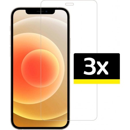 iPhone 12 Pro Screenprotector Glas Tempered Glass Volledig Bedekt - 3 Stuks