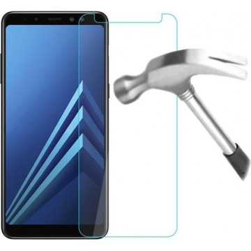 2 Stuks Screenprotector Tempered Glass Glazen Gehard Screen Protector 2.5D 9H (0.3mm) - Samsung Galaxy A8 2018