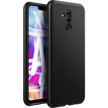 Huawei Mate 20 Lite Hoesje - Siliconen Back Cover - Zwart