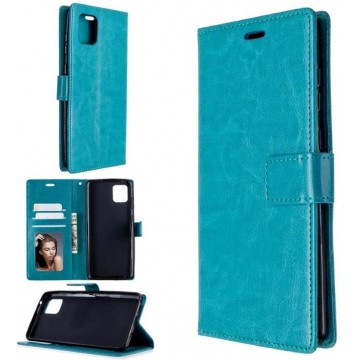 Samsung Galaxy A71 hoesje book case turquoise