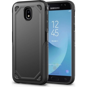 Samsung Galaxy J7 (2017) Stevig Hybride Hoesje Zwart