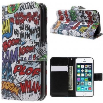 Qissy Boom Bam portemonnee case hoesje voor iPhone 7